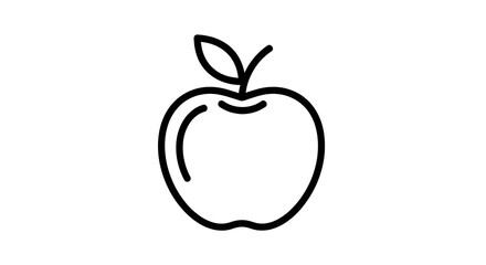 vector illustration of an apple