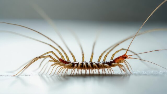 Close-up of a centipede