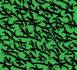 Pattern of Latin letters. Vector. English alphabet. Medieval european style ornament. European alphabet 9-16 century. Ramano-Germanic letters. Beautiful composition and pattern for design.