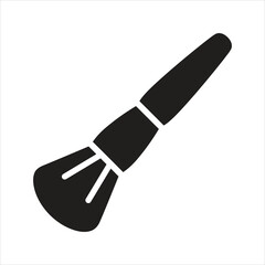 Makeup brush icon. Vector and glyph
