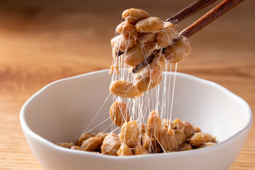 納豆を混ぜる