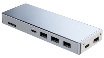 Metallic rectangular device with multiple ports