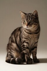 Obraz premium Minimalist Cat Aesthetic with Clean and Elegant Design
