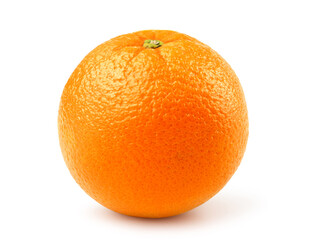 Fresh orange fruit isolated on white.