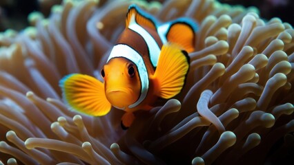 Clownfish in an anemone