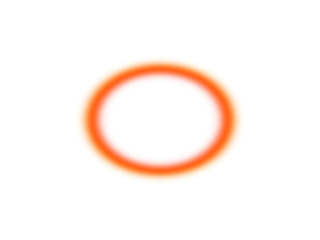 Abstract orange circle isolated on transparent background, representing a loading or processing...