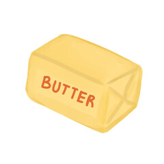 Butter cartoon hand draw 