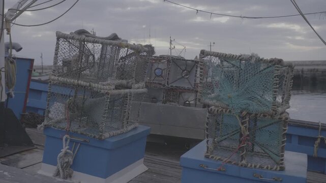 Trawler Boats and Fishing Boat in Kalk Bay, Cape Town. South Africa.