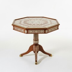 antique table isolated on white