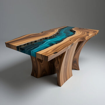 wooden table and chairs