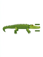 Obraz premium Greater Than Symbol. Alligator Math for Children: Inequality Symbols and Counting Activity