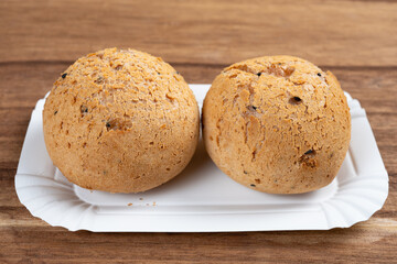 angle view mochi at horizontal composition