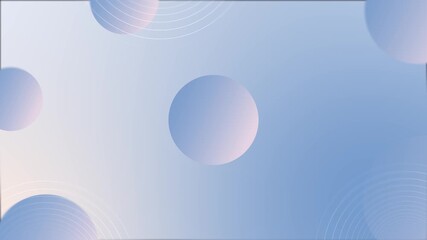 Animation pastel spheres floating soft gradient background. Use of concentric circles, subtle motion creates modern abstract design ideal for minimal backdrops, presentations, wellness or tech visuals - Powered by Adobe