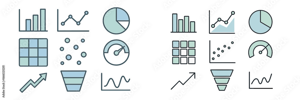 Poster data visualization elements for effective presentation and analysis