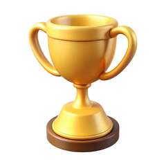 Golden championship trophy a symbol of victory and achievement for champions worldwide transparent background