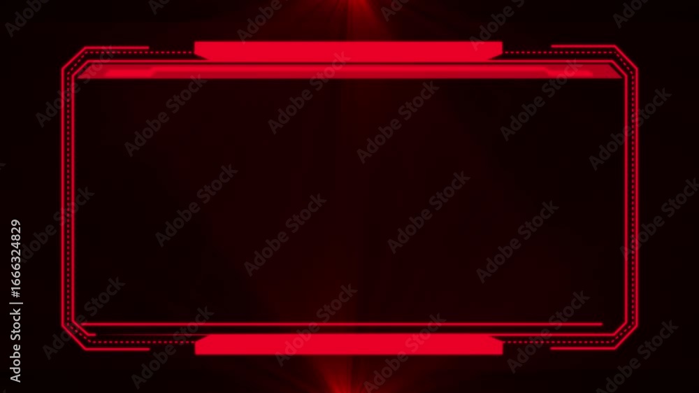 Aufkleber hud frame digital technology sci-fi frame interface. hud concept design of frame. futuristic artific