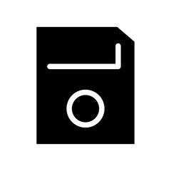 floppy disk glyph icon