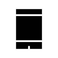 mobile phone glyph icon