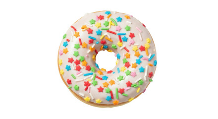 Isolated Donut with Sprinkles