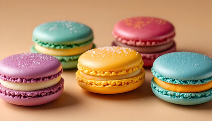 Fototapeta premium französisches Gebäck - Macarons - Makrone