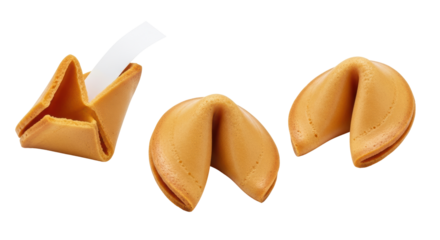 Isolated Fortune Cookies