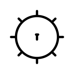 keyhole line icon