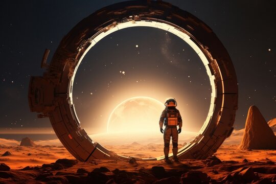 Astronaut space exploration astronomy.