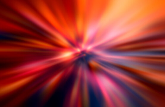 Abstract light burst with radiating warm and cool colors, creating a dynamic visual effect of speed and illumination.