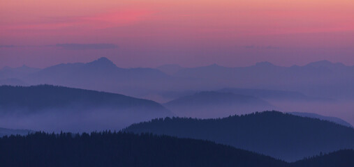 Mountains silhouette