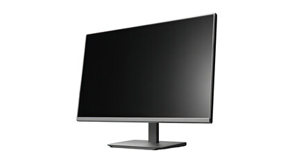 Sleek computer monitor, angled view