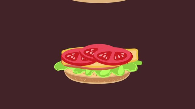 national sandwich day motion video