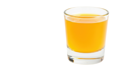 Isolated Orange Juice Shot