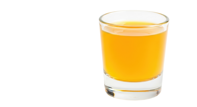 Isolated Orange Juice Shot