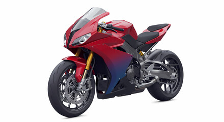 Red and Blue Sportbike: Stunning Motorcycle Design
