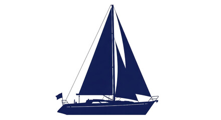 Isolated Blue Boat