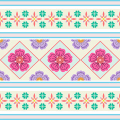 seamless pattern with flowers pastel for wallpaper, fabric,wrapping paper,notebook cover,clothing,backdrop and stationary.