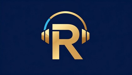 Gold Headphones Logo