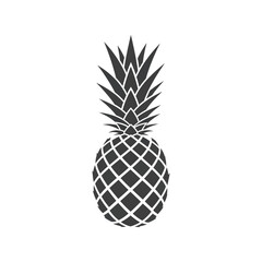 Obraz premium Stylish graphic illustration of a pineapple vector design perfect for summer tropical themes vector