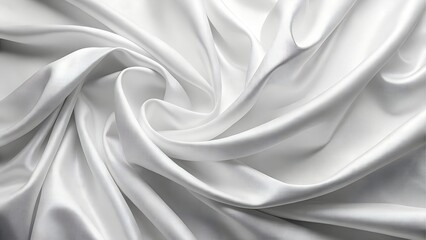 Obraz premium White velvet fabric with luxurious folds