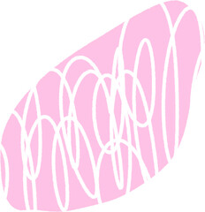 Abstract colorful geometric shapes, isolated background. Vibrant hand-drawn line pattern with playful and modern design