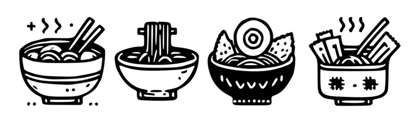 background ilustration ramen noodle