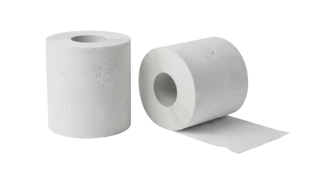 Isolated Toilet Paper