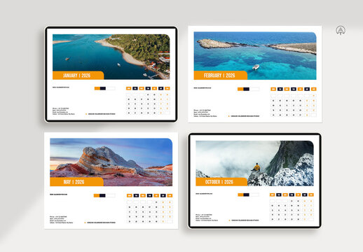 2026 Calendar Landscape Template