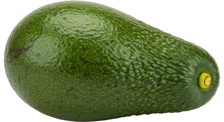 Isolated Single Ripe Avocado