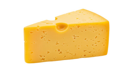 Isolated Cheese Wedge