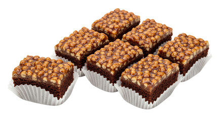 Isolated Caramel Brownies