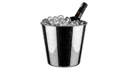 Isolated Wine Bucket with Ice