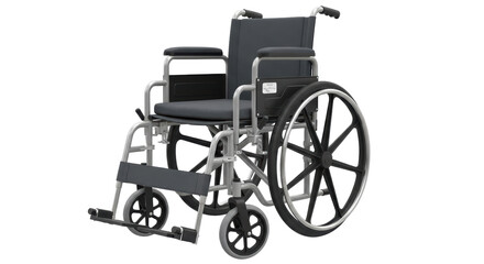 Isolated Wheelchair on White Background