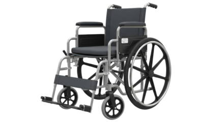 Isolated Wheelchair on White Background