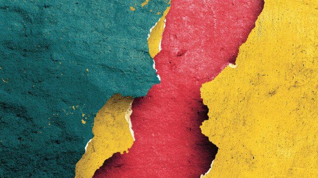 Colorful Cracked Paint Texture